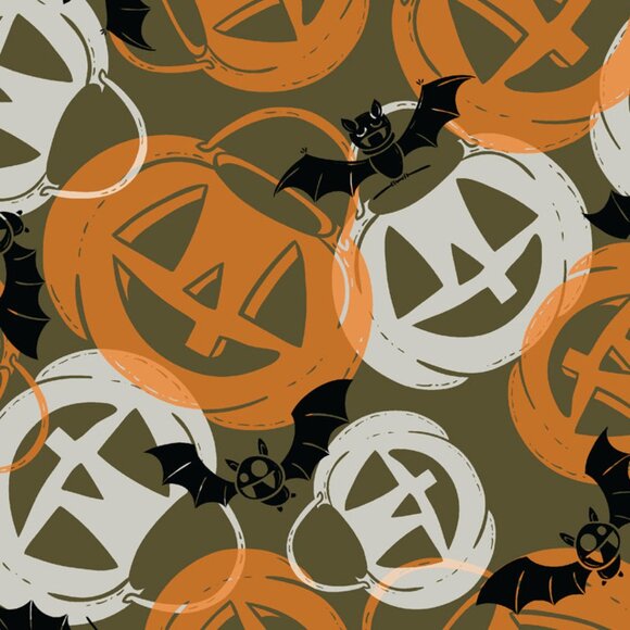 "Bella" Pumpkin & Bats Swing Dress - Size 4 X - Picture 3 of 5